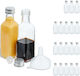Set Mic de Sticlă 100 Ml Argintiu Transparent 14x4x4 Cm