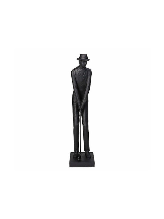 Ornament Golf Player Polyresin Black 9.5x8.5x37.5cm