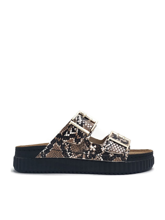 Кожени Дамски Сандали Flatforms