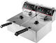 Mega-M Friteuză Electrică 6kW Capacitate 6l 18.5x24x10cm