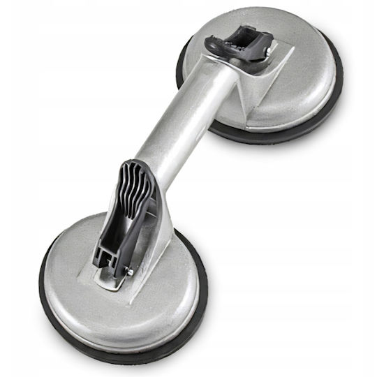 Ventuză Dublă Pentru Sticlă Plăci Zola Vid Puternic 60-100 Kg Suport Geamuri Panouri Oglinzi Plăci Aluminiu 2 X 11,5 Cm