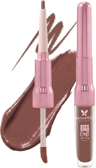Creion De Buze Lichid 2in1 Kiss Craft Sensopro Milano Honey