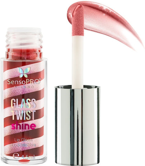 Glass Twist Shine Lipgloss Sensopro Milano Schwarz Kirsche