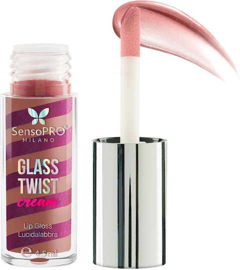Glass Twist Cream Luciu de Buze SensoPro Milano Roz Pudrat