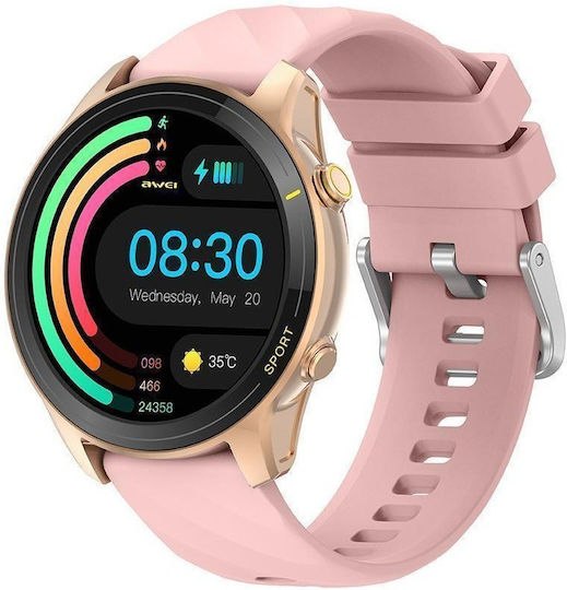 Awei H36 Smartwatch με Παλμογράφο (Ροζ Χρυσό)