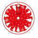 Stoff Weihnachtsbaumständer Matte Φ90cm