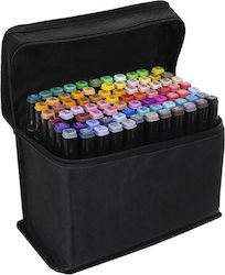 Marker Alkohol Mehrfarbig 3mm Set 80 Farben