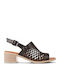 Damen Sandalen Aus Leder Anatomisch Schwarz