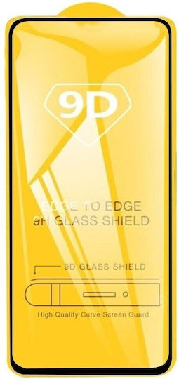 Realme Narzo 30 5G Mobile Screen Protector Black Full Glue 9D Full Screen Tempered Glass Black