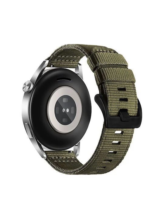 Woven Nylon Strap OnePlus Watch 2R 47mm OnePlus Watch 2 47mm Camo Green