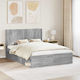 vidaXL Wooden Gray Bed Headboard 126.5x100cm