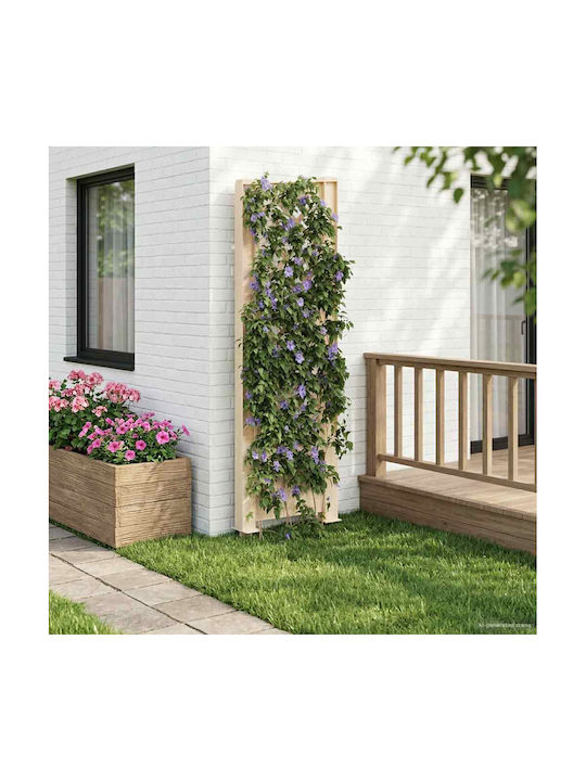 Gartenlaube aus Kunststoff in Weiß Farbe 43x165cm