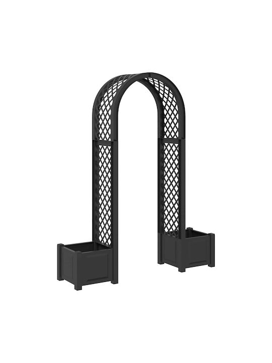 vidaXL Plastic Flower Pot Anthracite 168.5x43cm