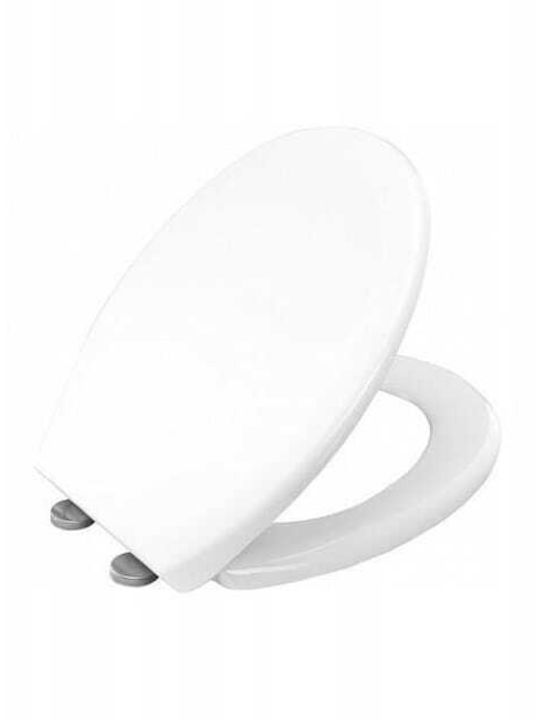Bisk Καπάκι Λεκάνης Soft Close Πλαστικό 45x38cm Λευκό
