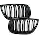 Bmw 3 E92 E93 06-10 Grille Between Headlights Kidneys Left + Right Set Black Glossy Double Bar