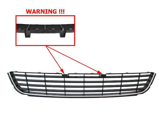 Vw Golf Vi H B 08-13 Front Bumper Middle Grille