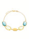 Jools Women's Gold Plated Silver Bracelet with Zircon