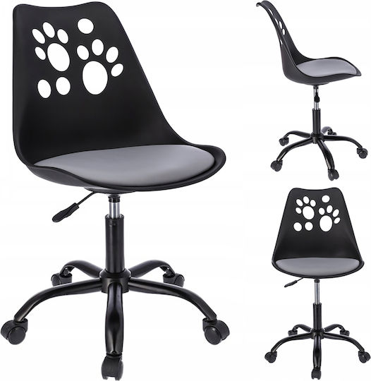 Jumi Kinderstühle Bürostuhl Schwarz 52x52x83-95cm