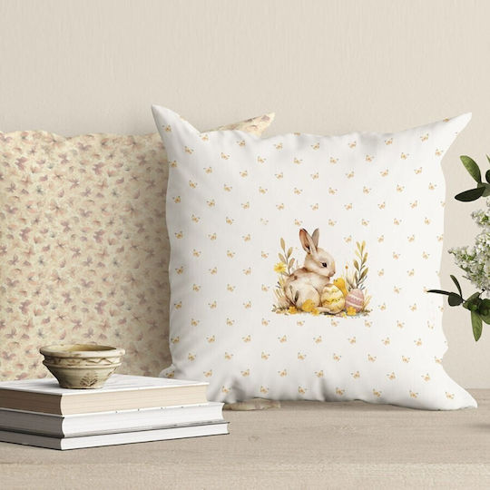 Față De Pernă Decorativă 45x45 Cm 100% Bumbac Ginny Fluturi