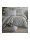Clasy Home Подредба Пликове За Завивки 200x220см Двойна С 2 Калъфки За Възглавници И 1 Чаршаф Сив