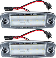 Hyundai Kona Sonata Vi I30 Wagon I40 Kia Sportage Iii Led License Plate Lights 2 Pcs Set