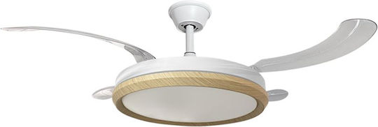 Morris Deckenventilator 105cm mit Leuchte Weiß