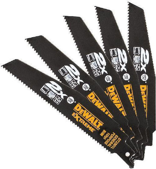 Dewalt Reciprocating Saw Blade 152x2.5mm Universal Extreme 5pcs