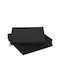 Relaxdays Perne Pentru Scaune De Grădină Negre 4 Buc 39,5x39,5 Cm