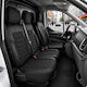 Комплект Калъфи За Автомобил Универсален Panda 2+1 Ткан Eco Кожа Peugeot Expert Citroën Jumpy Opel Vivaro Черен