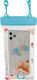Fruity Waterproof Flippy Underwater Case Snowproof Universal Waterproof Lanyard Phone Documents Happy Boy Blue