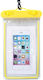 Zip Waterproof Flippy Underwater Case Snowproof Universal Waterproof Lanyard Phone Documents Yellow