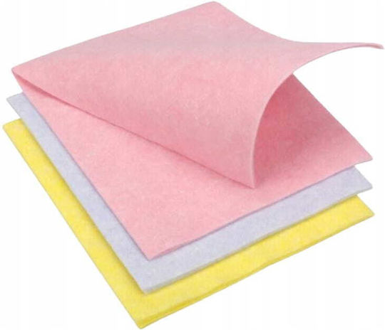 Țesături De Curățare Universale Din Vâscoză Pentru Uz Casnic 3 Bucăți 32x38cm