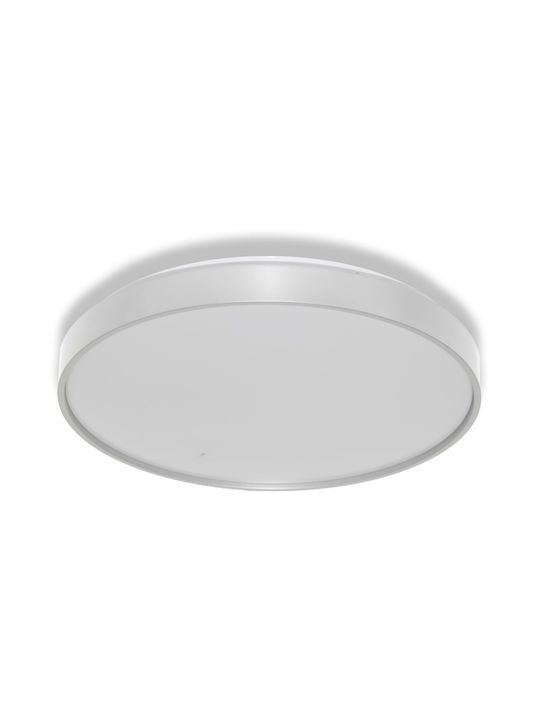 Vtac Ceiling Lamp Led Ceiling Luxo Sen 24w 2640lm 4000k 840 Ip20 Silver 3 Years Warranty 4099854652356