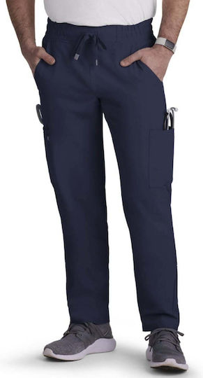 KOI USA Male Medical Pants Navy Blue