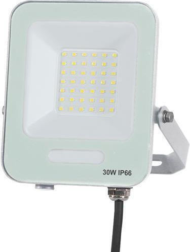 Eurolamp Στεγανός Προβολέας LED 30W Φυσικό Λευκό 4000K IP66