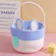 Osterdekorationen & Ornamente Korb Bunny Baumwollseil Blau