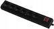 Portable Six-socket 16a 2p 250v Power Strip Switch Black Gn-660ws
