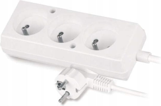 Extension Cord 3-socket Switch 10a 1.5m Omy 3x1 White Ps-370 T-105390