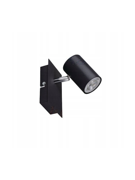 Wall-ceiling Light Gu10 Max 10w Evalo El-1i B-sr Black 35691