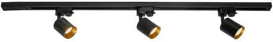Eko-light Track Lighting Projector Set Track 1-ph Eternal 1m 3xgu10 Black