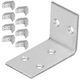 Conector De Construcție Din Oțel Unghiar Pentru Dulgherie Inoxidabil Galvanizat 30 X 45 X 25 Mm Set 100 Bucăți