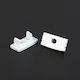 Aluminum Led Profile Covers 41010 2 Pcs White