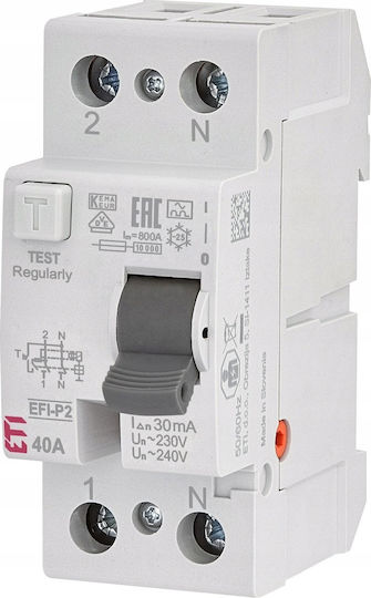 Residual Current Circuit Breaker 2p 63a 0.03a Type A 6ka Efi6-p2 A 63/0.03 002061263