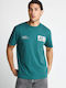 T-shirt Πετρόλ