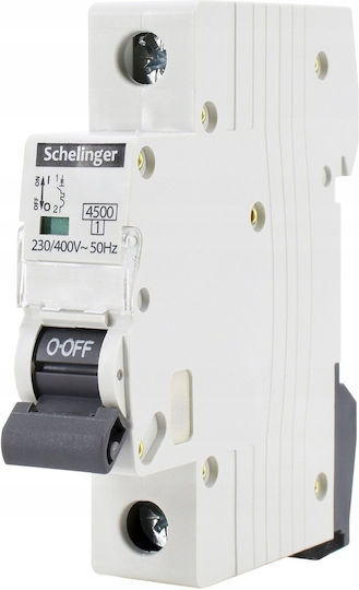 Residual Current Circuit Breaker 1p B 25a 4.5ka Ac Schelinger A02-g7-1p-b25