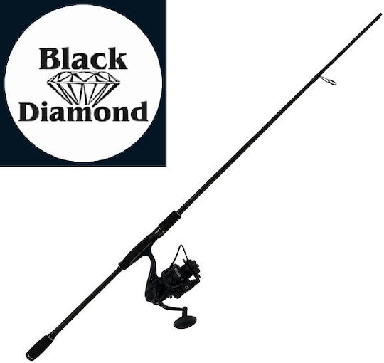 Black Diamond Καλάμι Ψαρέματος για Light Spinning / Spinning 2.4m με Μηχανισμό 8-32gr