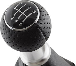 Audi A4 B6 00-04 Black 6 Speed Gear Shift Knob + Black Gaiters