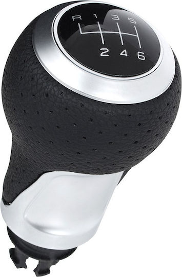 Audi A4 B8 2008 Black + Silver 6 Speed Gear Shift Knob