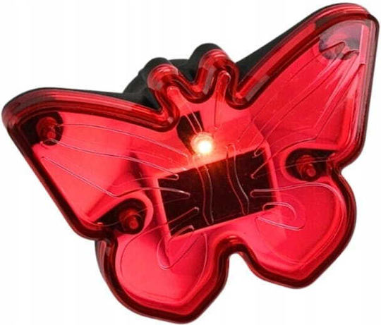 Koopman Led Lampă Solară Roșie Cu Senzor De Mișcare Și Fotocelul 8.5x9cm