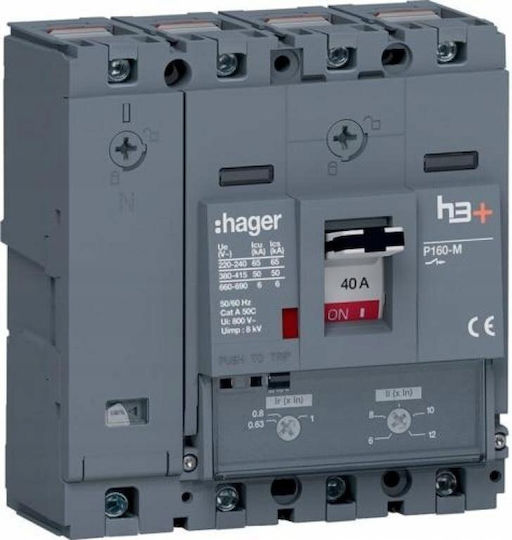 Comutator De Putere 4p 40a 50ka H3+ P160 Tm Hms041dc